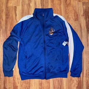 New Men’s Medium Walt Disney World 50th Anniversary Castle Full Zip Track Jacket